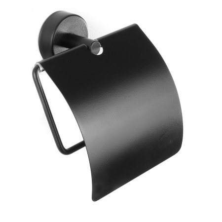 Colectia Moderno - Suport rolă hârtie igienică acoperit MODERNO 240355 NERO OPACO