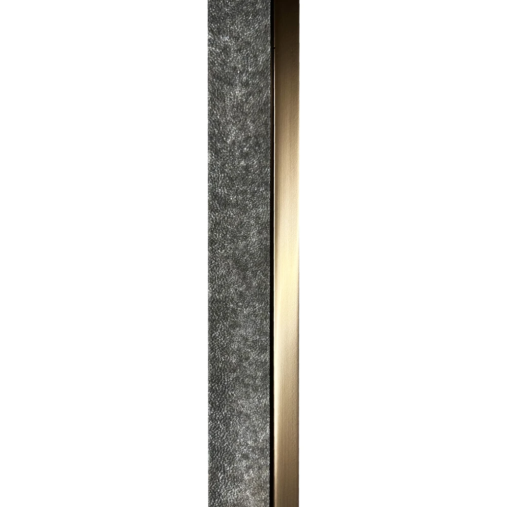 Riflaje decorative PVC - Terminatie Riflaj decorativ, dreapta, gri, 60.3 mm