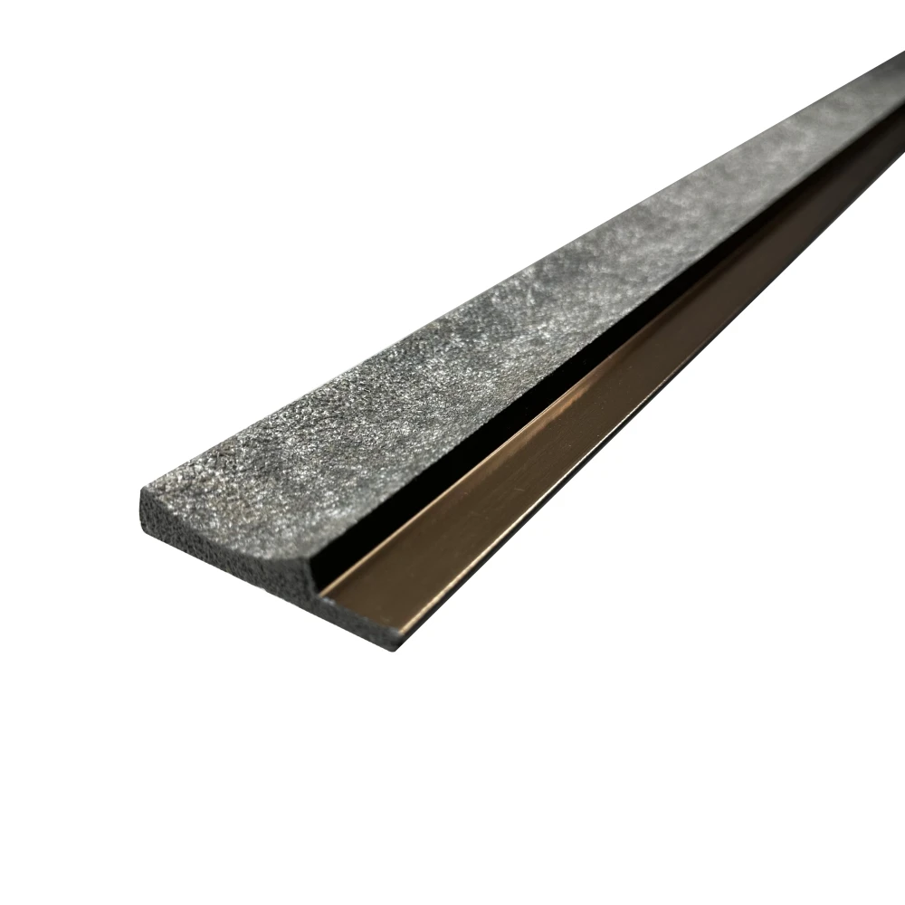 Terminatie Riflaj decorativ, dreapta, gri, 60.3 mm [1]