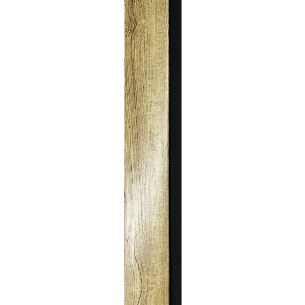 Riflaje decorative PVC - Terminatie Riflaj decorativ, dreapta, lemn, 63.6 mm