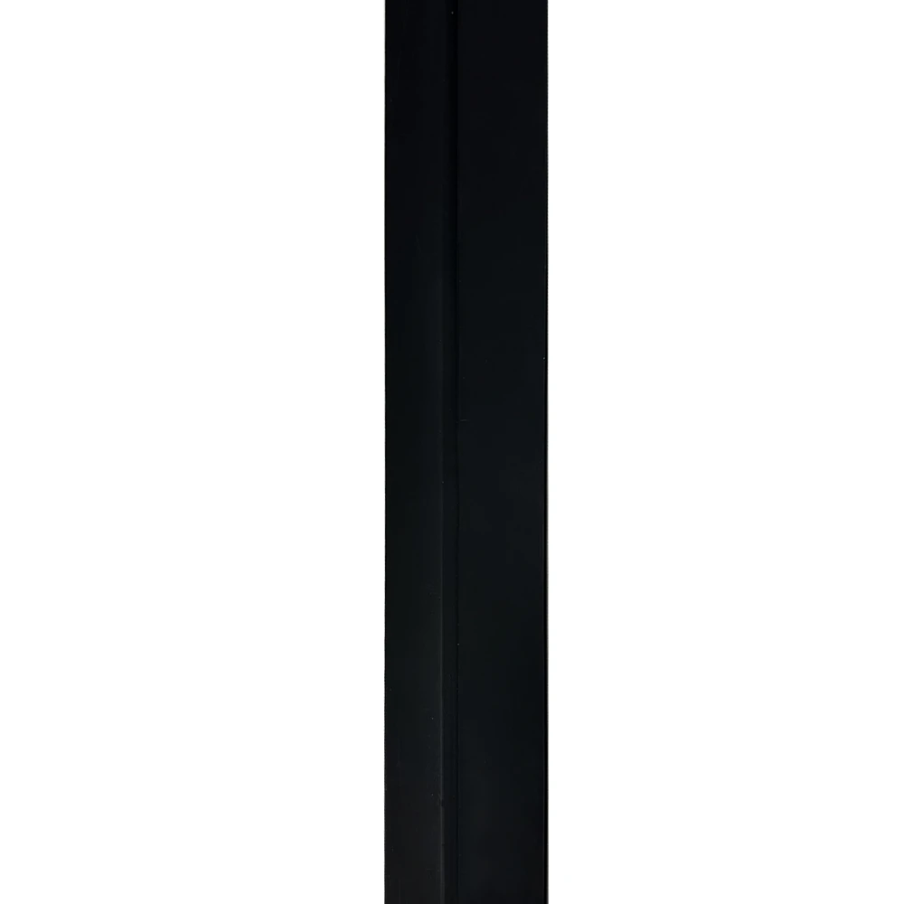 Riflaje decorative PVC - Terminatie Riflaj decorativ, dreapta, negru, 63,4 mm