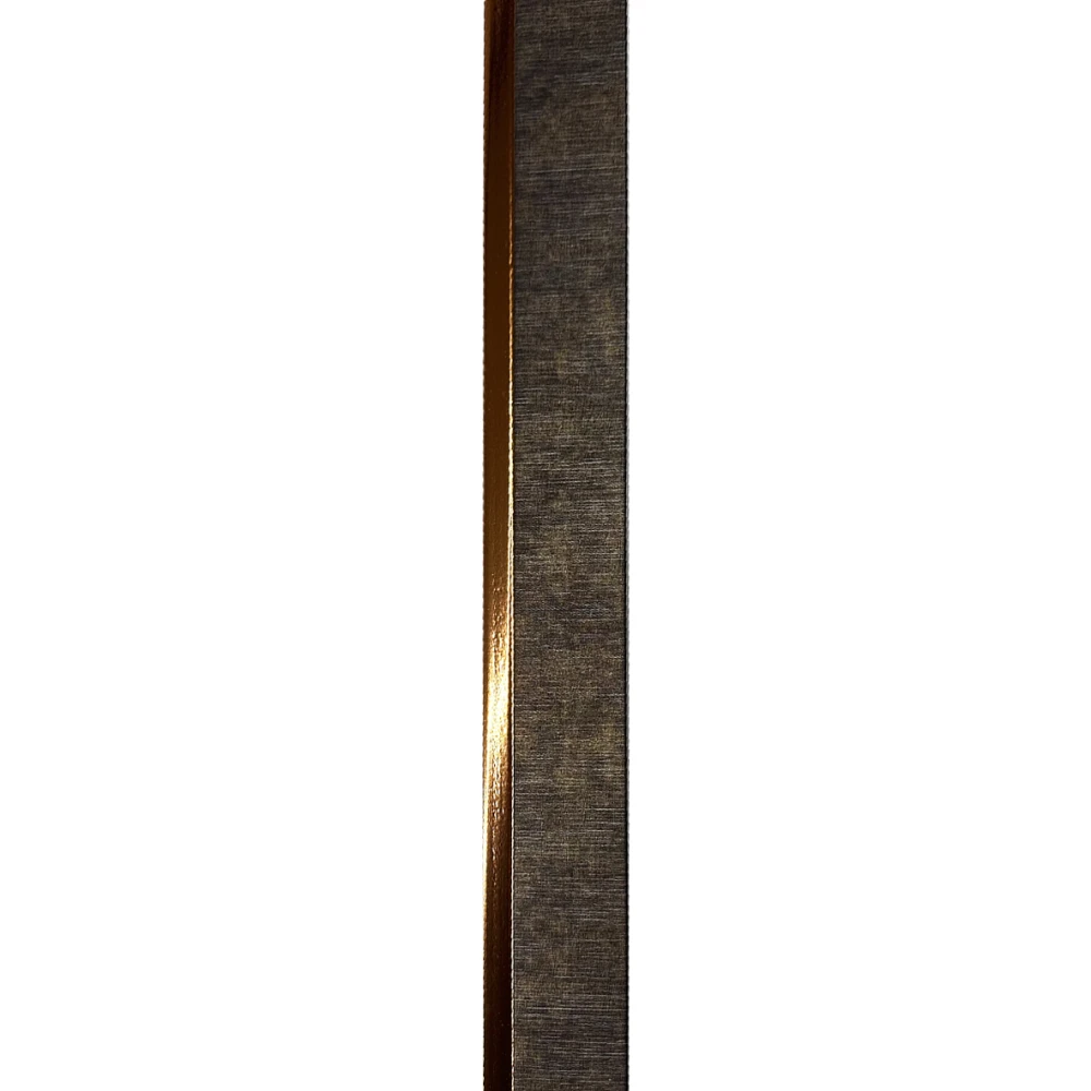 Riflaje decorative PVC - Terminatie Riflaj decorativ, dreapta, nuante de maro, 43.8 mm