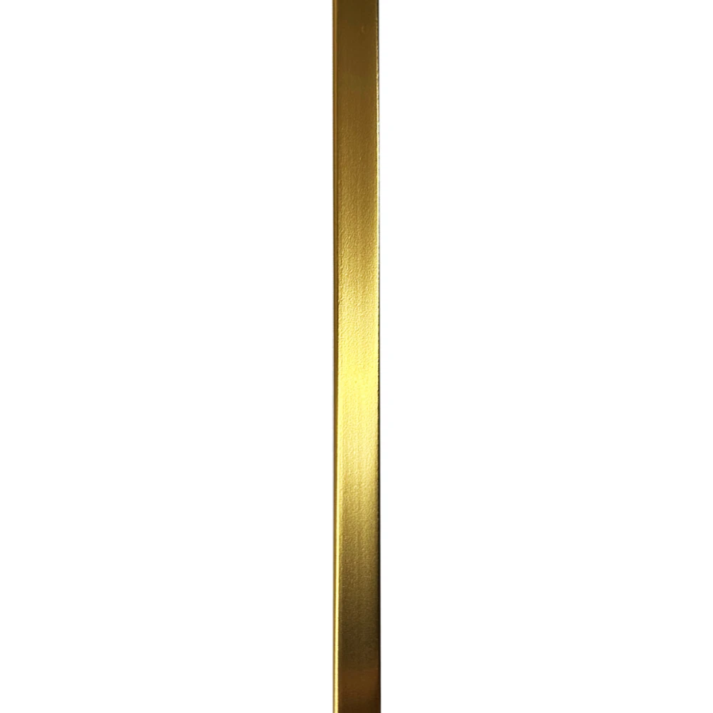 Riflaje decorative PVC - Terminatie Riflaj decorativ stanga, auriu, 12 mm