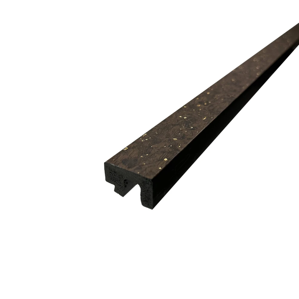 Terminatie Riflaj decorativ, stanga, lemn inchis, 33.9 mm [1]