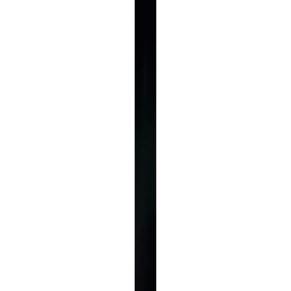 Riflaje decorative PVC - Terminatie Riflaj decorativ, stanga, negru, 33,9 mm