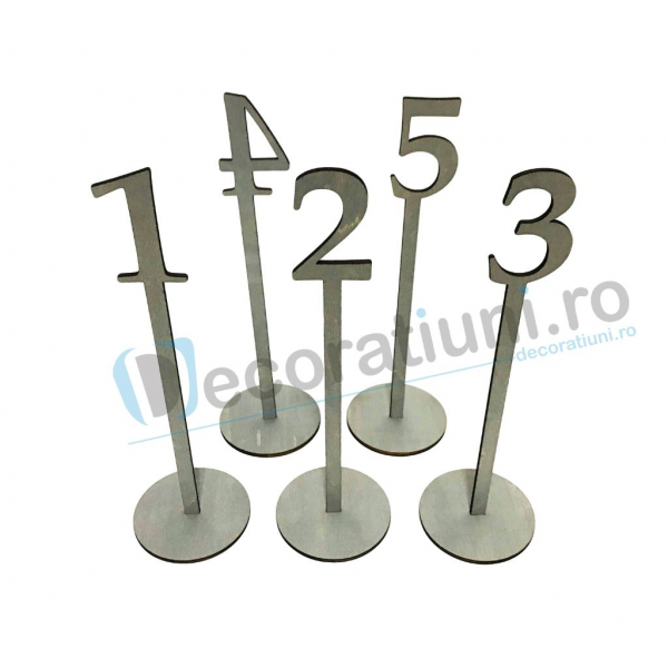 Numere de masa pentru nunta - model basic cu suport [4]
