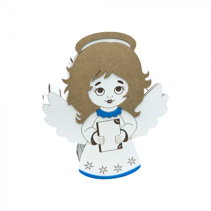 Cutie cadou din lemn, model ingeras, 32x27x9cm [4]