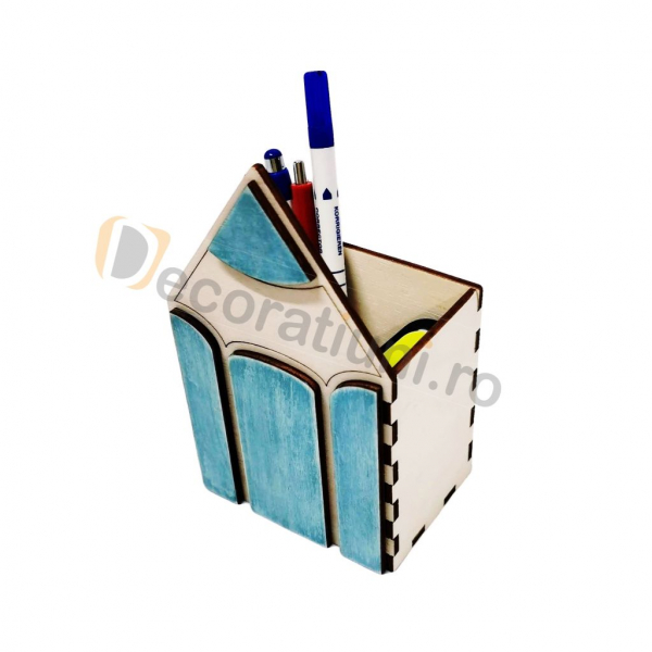 Organizator birou din lemn - model creion [6]