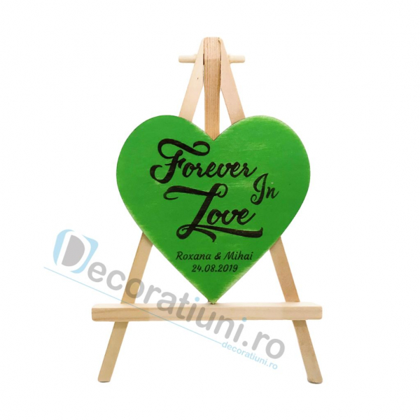 Marturie din lemn cu magnet pentru nunta - model SweetHeart [5]