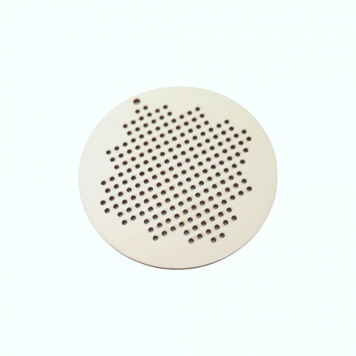 Baza blank cerc, model traditional cu gauri pentru brodat, 10cm [6]