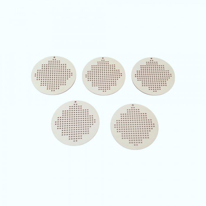 Baza blank cerc, model traditional cu gauri pentru brodat, 10cm [7]