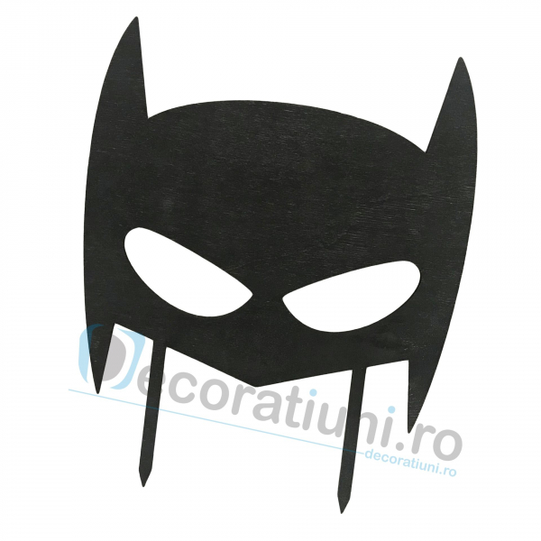 Cake topper pentru copii din lemn - model Batman [2]