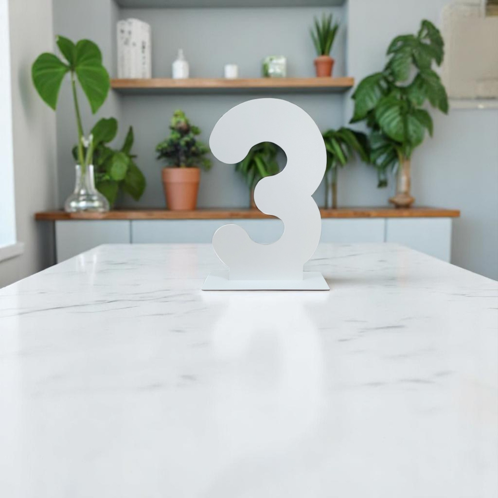 Cifra decorativa din lemn cu suport - 50cm inaltime [2]