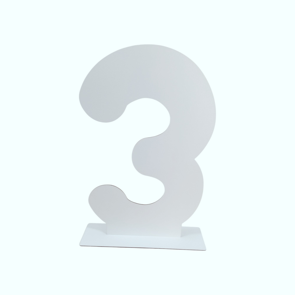 Cifra decorativa din lemn cu suport - 50cm inaltime [6]