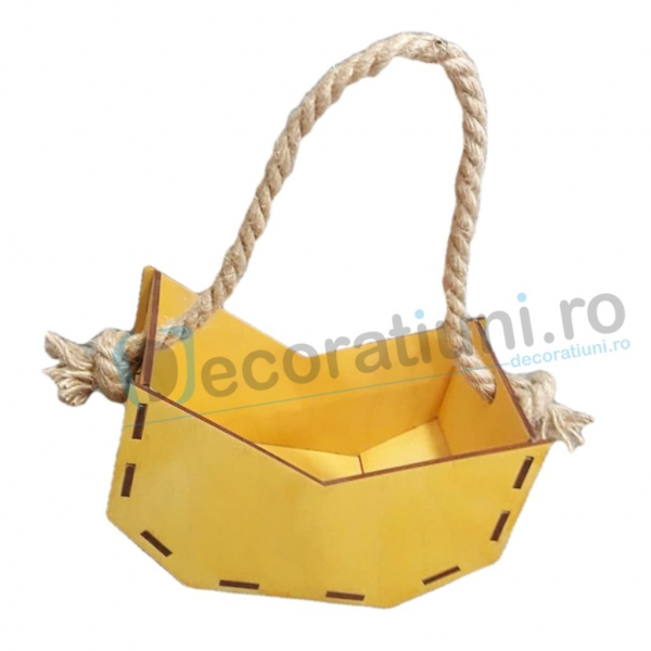 Cos din lemn decorativ - model Sassy [2]
