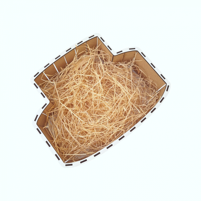 Cutie cadou din lemn, model tort, 32x26x9cm [8]