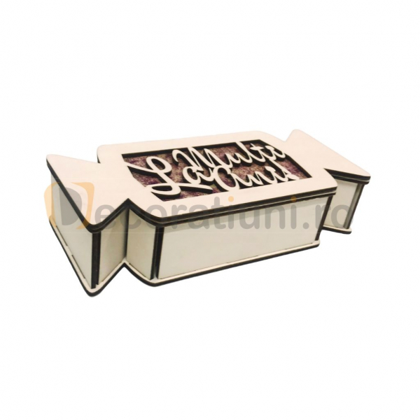 Cutie cadou din lemn pentru Craciun - model bomboana [5]
