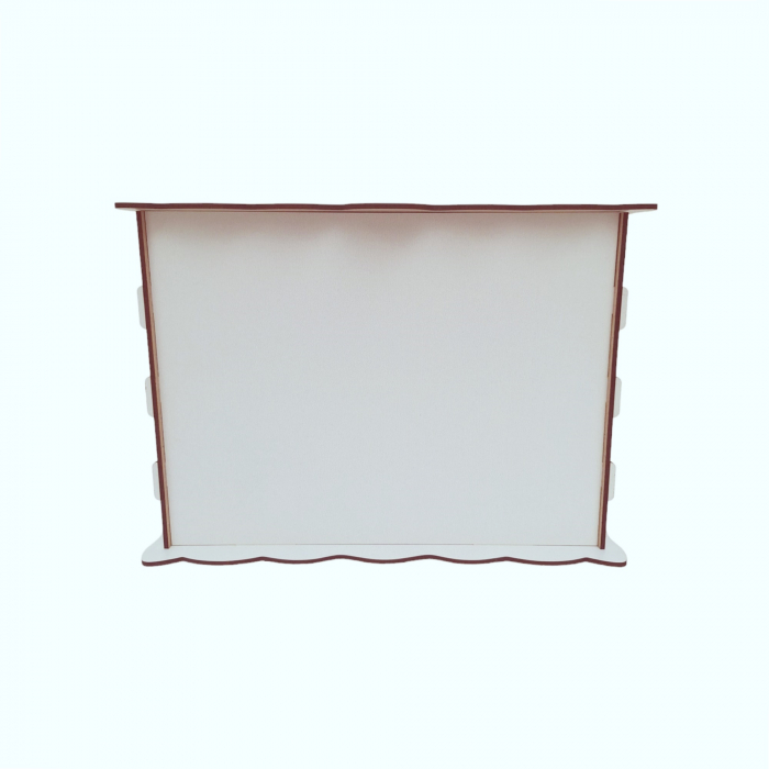 Cutie de dar pentru nunta sau botez, HDF alb, 40x30x30cm [3]