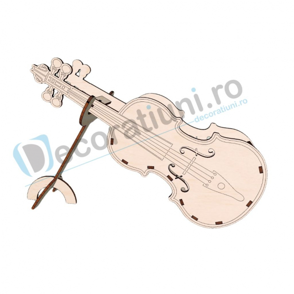 Cutie decorativa din lemn - model Violin [1]