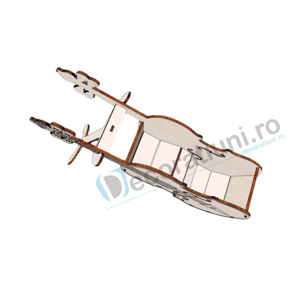 Cutie decorativa din lemn - model Violin [4]