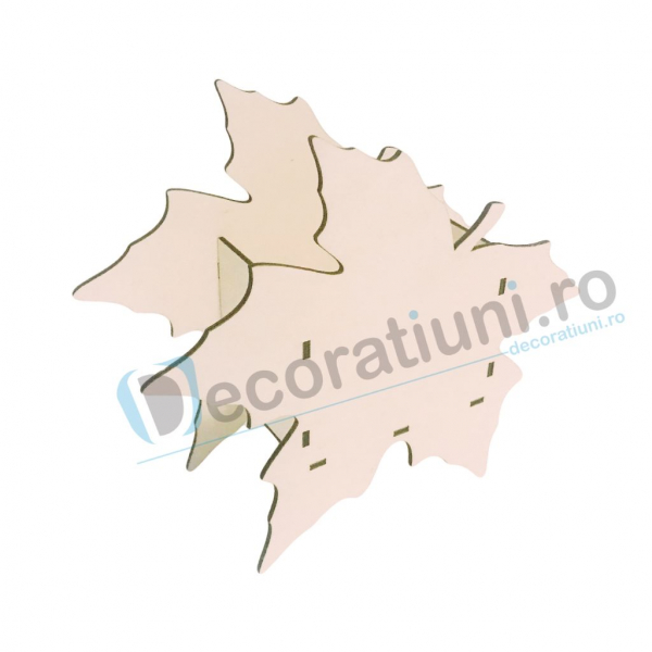 Cutie din lemn decorativa - model Leaf [3]