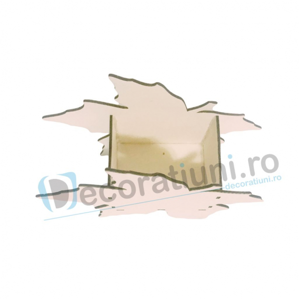 Cutie din lemn decorativa - model Leaf [4]