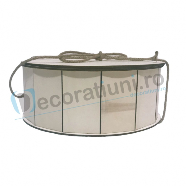 Cutie din lemn decorativa - model Round [3]