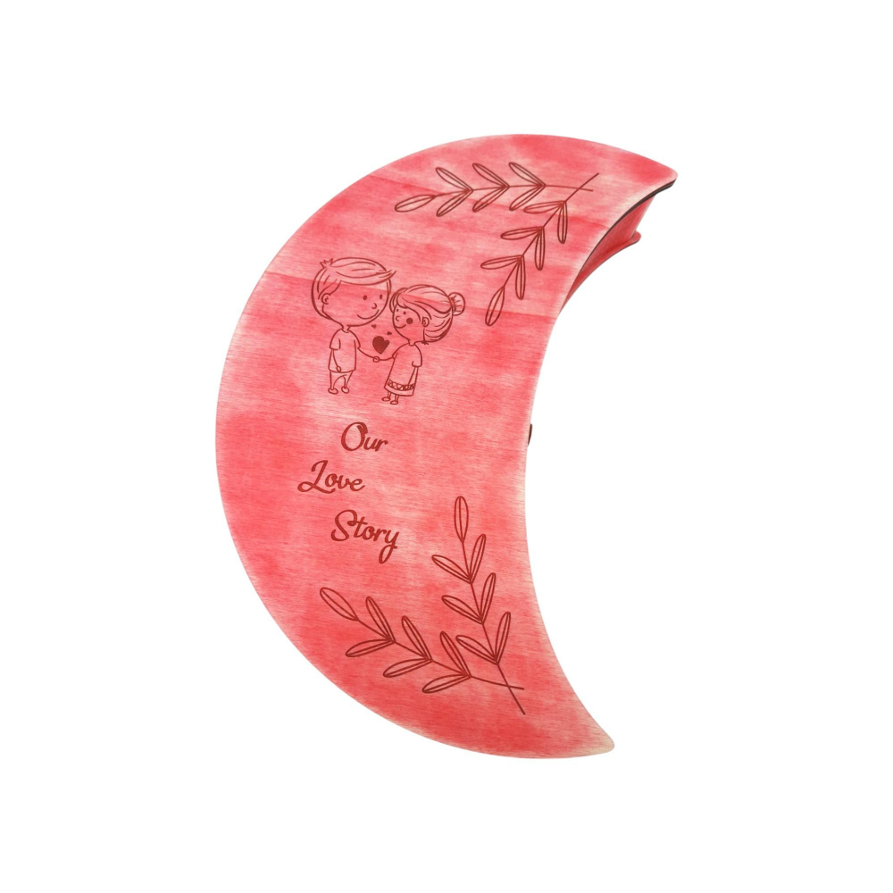 Cutie din lemn pentru poze si memorie USB, roz vintage, 37x25x7CM [5]