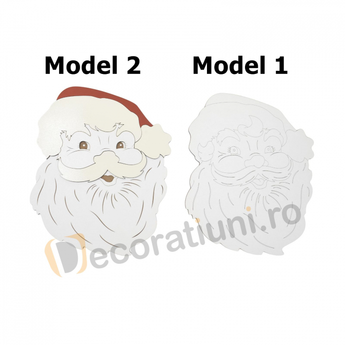 Cutie pentru cadou din lemn - model Mos Craciun [3]