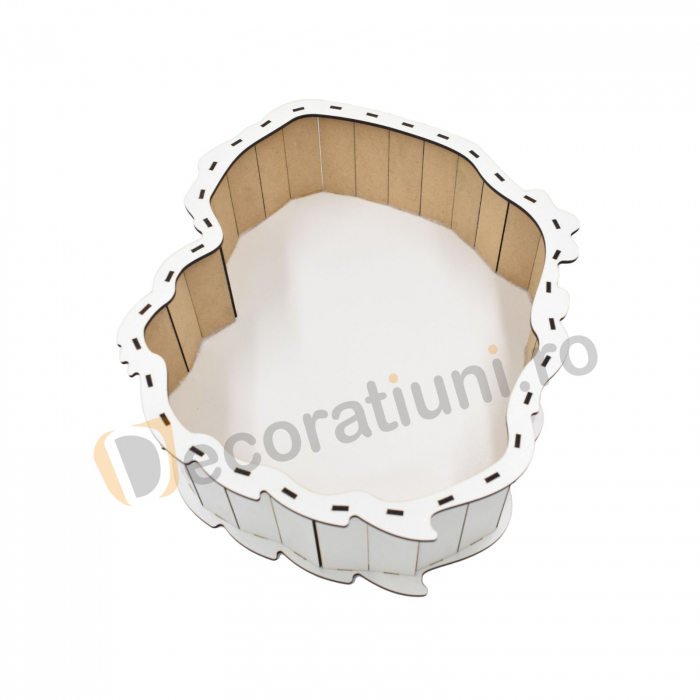 Cutie pentru cadou din lemn - model Mos Craciun [5]