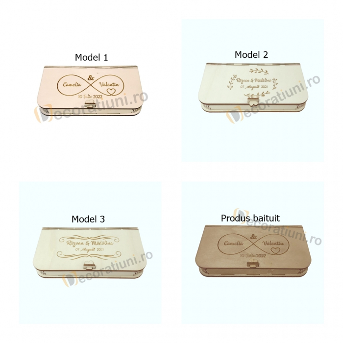 Cutie pentru fotografii si stick usb din lemn [4]
