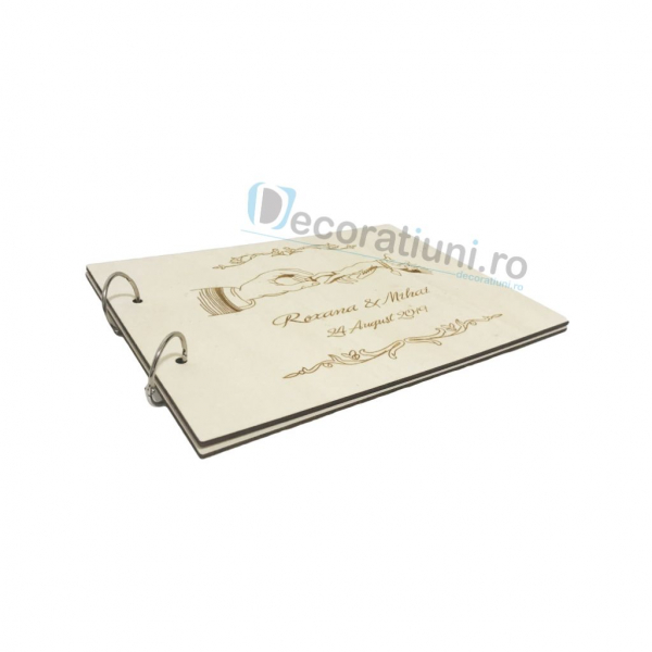 Guestbook din lemn personalizat, guestbook nunta - model maini [3]
