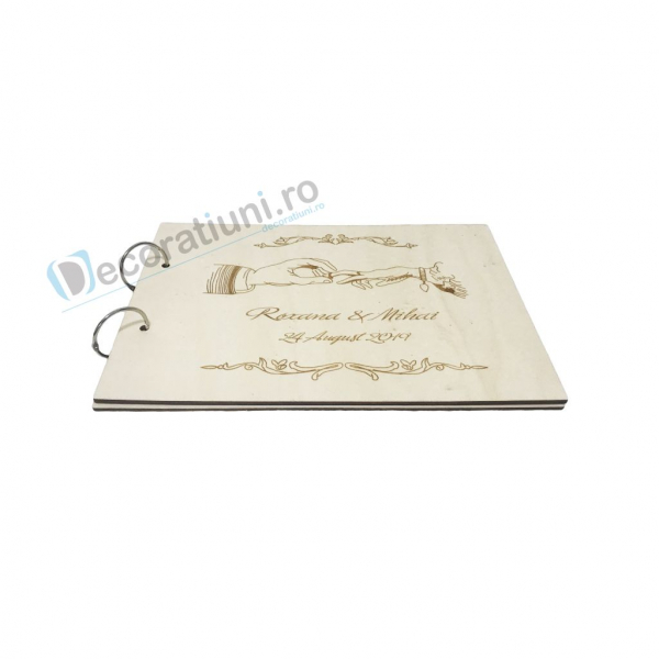 Guestbook din lemn personalizat, guestbook nunta - model maini [2]