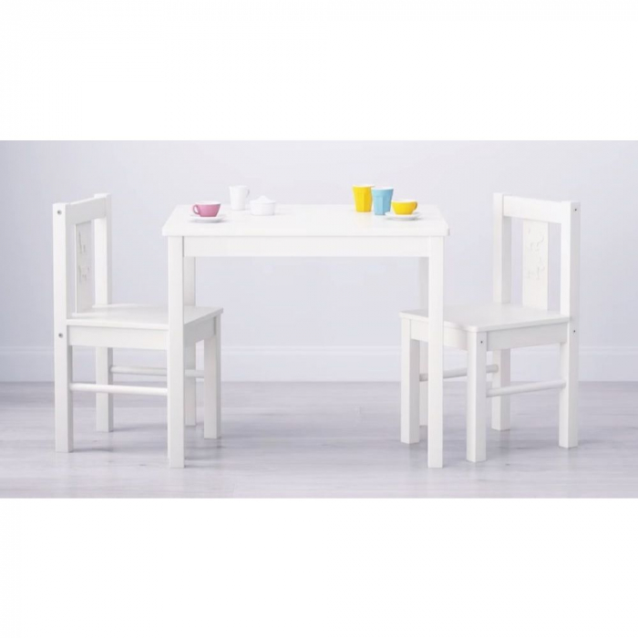 Masa pentru copii din lemn masiv si MDF - 59x50x50cm [3]