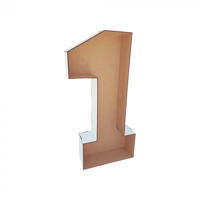 Sablon cifra 1 din lemn pentru baloane - 60cm [9]