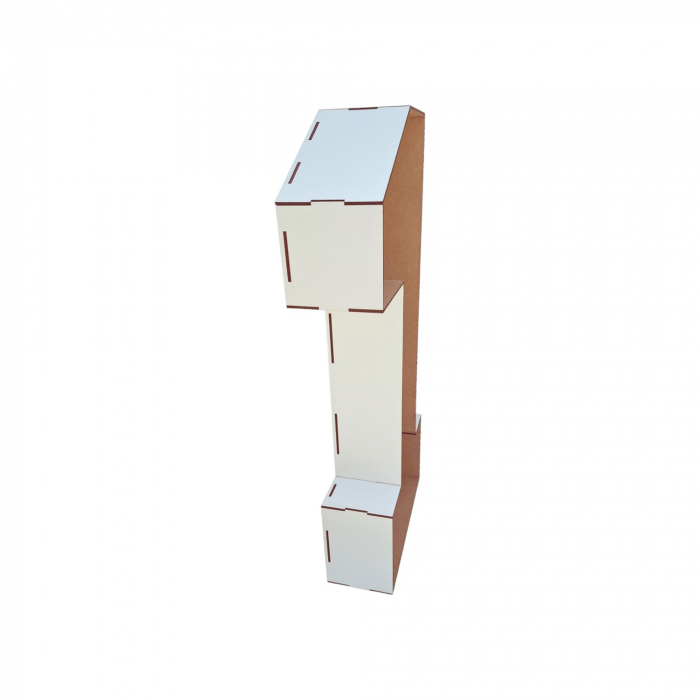 Sablon cifra 1 din lemn pentru baloane - 60cm [11]