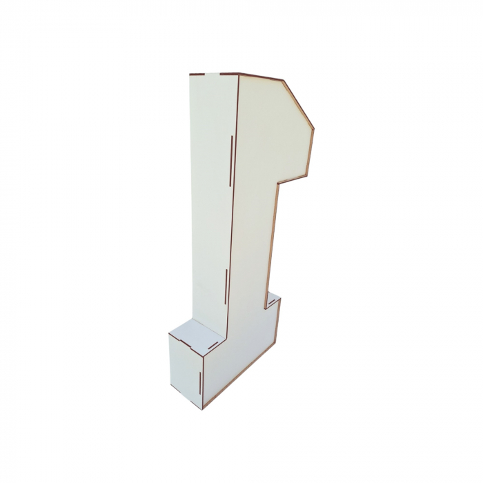 Sablon cifra 1 din lemn pentru baloane - 60cm [8]