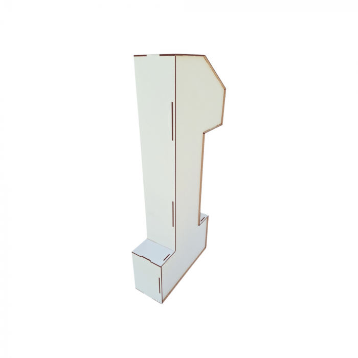 Sablon cifra 1 din lemn pentru baloane - 60cm [2]