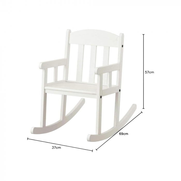 Scaun balansoar pentru copii, lemn masiv, 37x69x57cm [3]