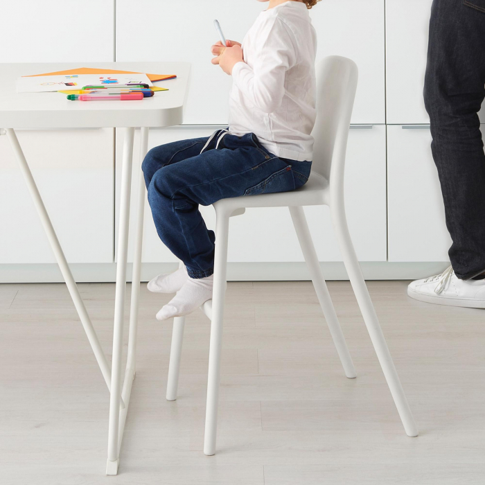 Scaun inalt pentru copii cu spatar, plastic polipropilenic, 79cm [3]