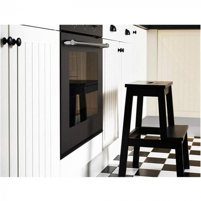 Inaltator cu 2 trepte din lemn de fag, negru, 43x39x50cm [7]