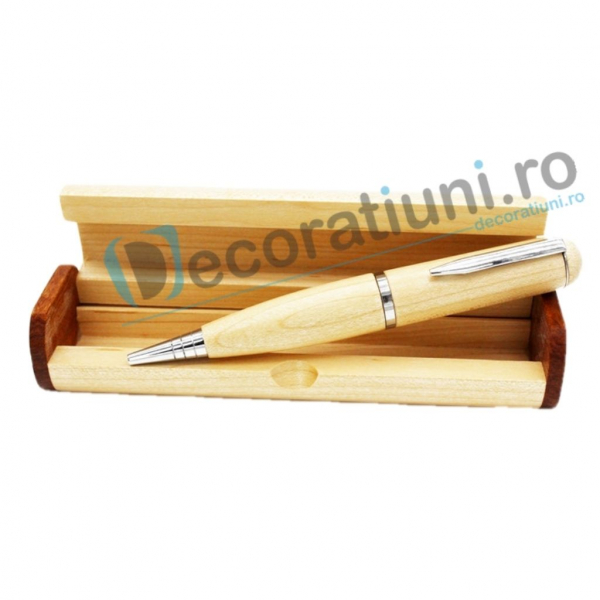 Stick usb pix din lemn si cutie personalizata [2]