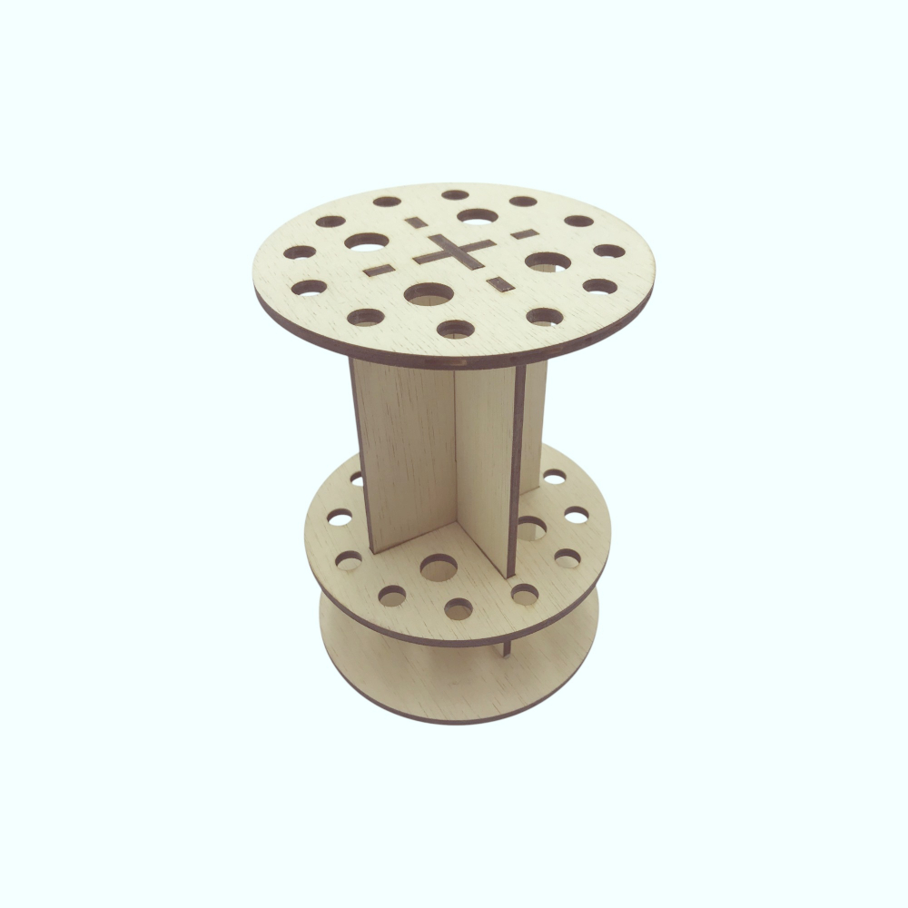 Suport din lemn pentru pensule - model Brush Holder [4]