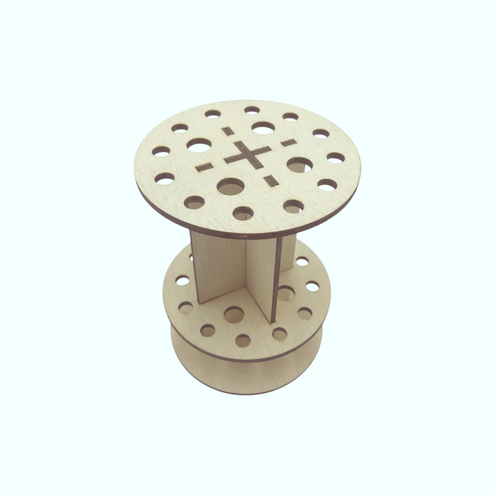 Suport din lemn pentru pensule - model Brush Holder [2]