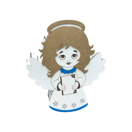 Cutie cadou din lemn, model ingeras, 32x27x9cm [3]