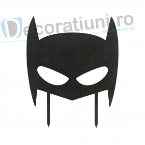 Cake toppers copii - Cake topper pentru copii din lemn - model Batman