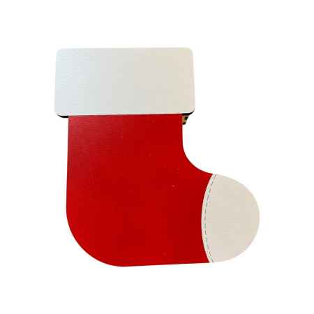 Cutii cadou Craciun - Cutie cadou in forma de gheata pentru Mos Nicolae, HDF, Rosu, 18×17x9 cm