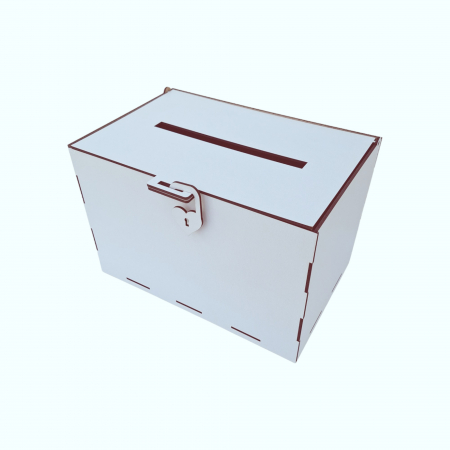 Cutie dar miri din lemn, cutie dar botez, alb, lemn, 30x20x20cm [2]