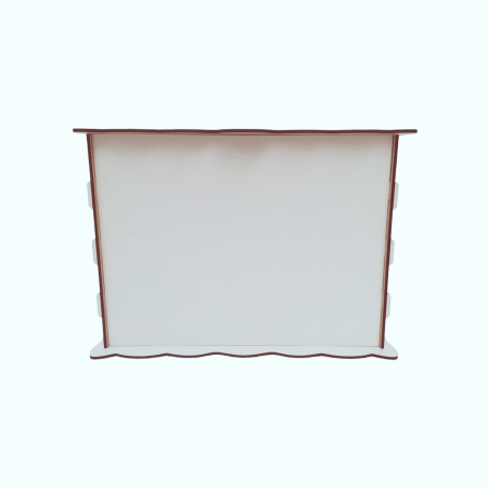Cutie de dar pentru nunta sau botez, HDF alb, 40x30x30cm [2]