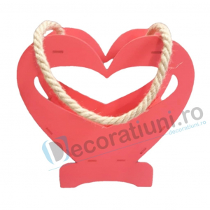 Cutii - Cutie decorativa din lemn - model Heart